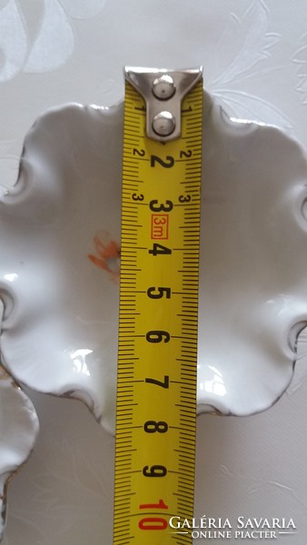 Zsolnay porcelán régi kis tálka pajzspecsétes tál 2 db