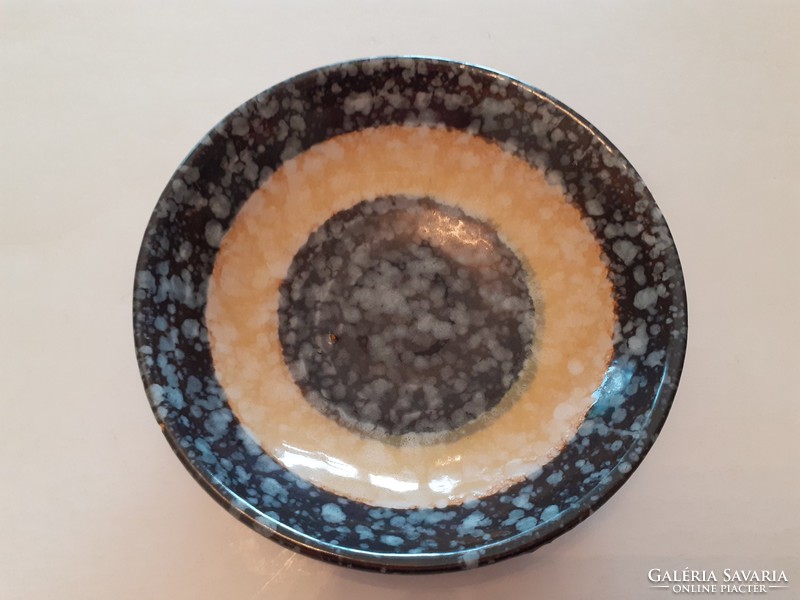 Retro ceramic decorative bowl in round striped small bowl