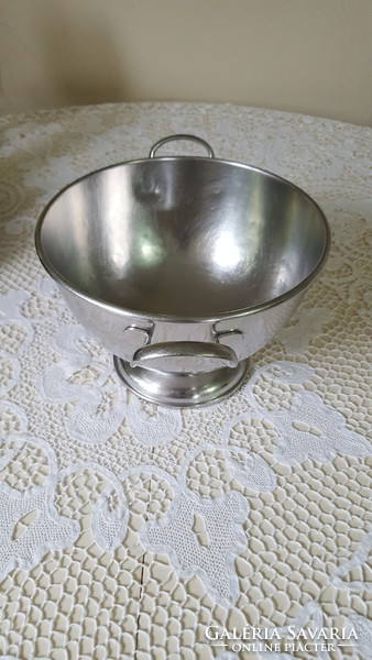 Antique old wmf cromargan footed mixing bowl, foam