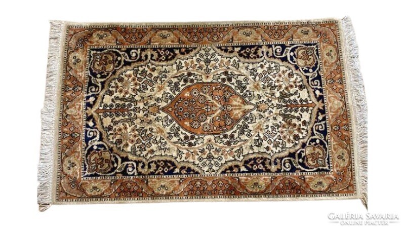 Iran Tabriz világos perzsaszőnyeg 110x65cm