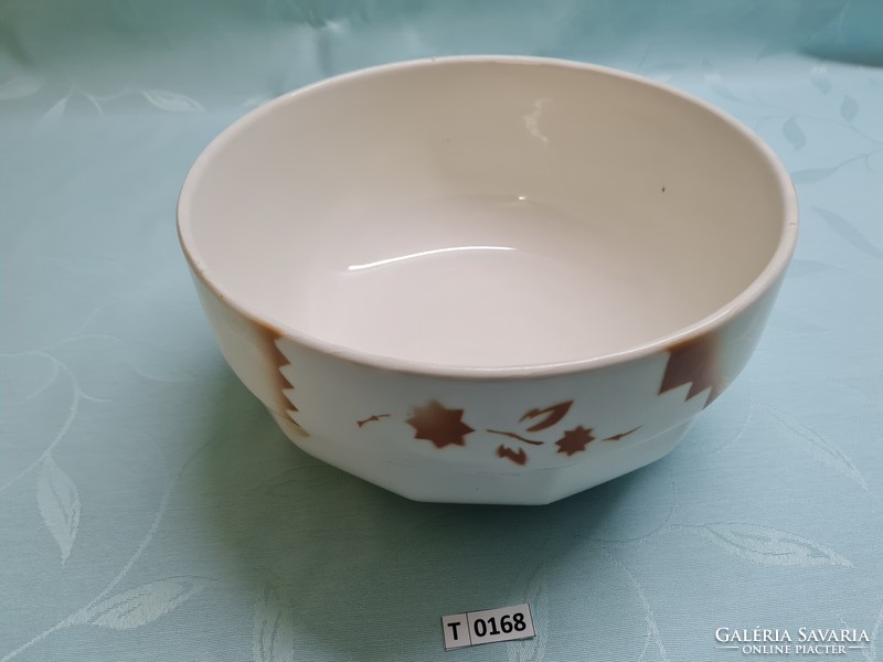 T0168 granite brown floral scone bowl 20 cm