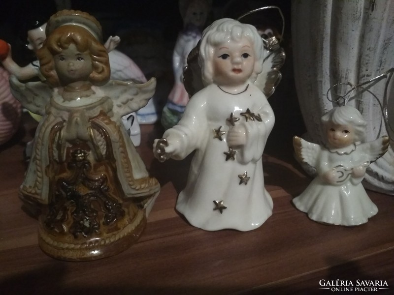 Régebbi kerámia, porcelán angyalkák