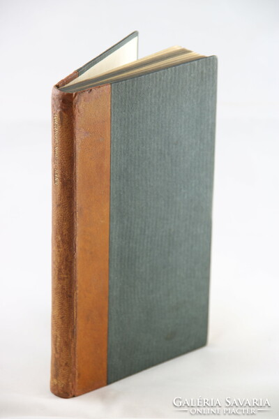 Dedicated aphorisms of Izidor Kner in half-leather binding, first edition 1917 Gyoma