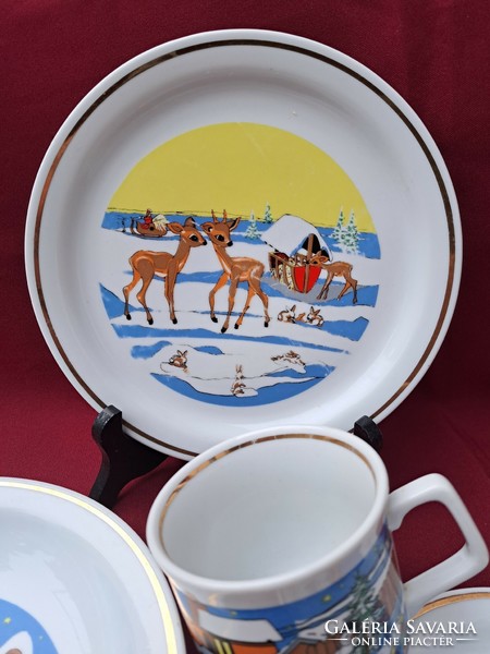 Zsolnay Christmas Christmas porcelain mug nostalgia peasant villager