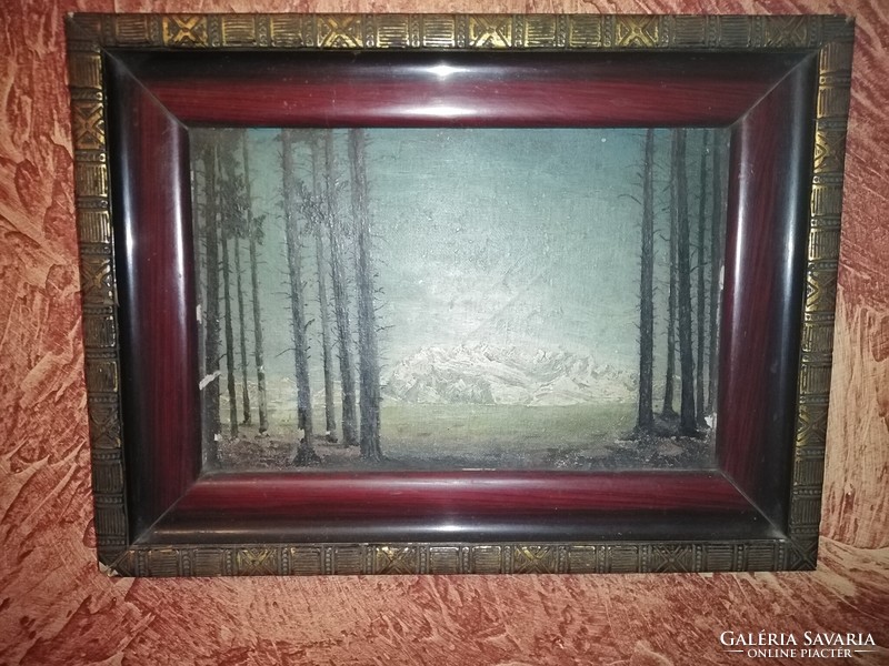 Very old landscape painting