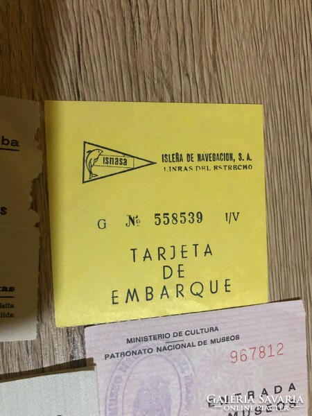 Spanish Iberia - boarding card holder + tickets