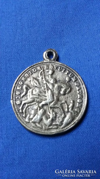 Old dragon slayer Saint George metal coin