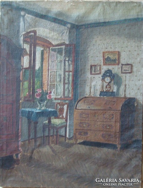 With Németh marking: room interior by the window