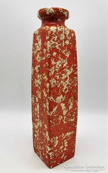 Tófej vase, retro ceramics, Hungarian applied arts ceramics, 31 cm