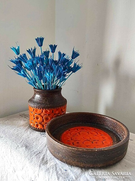Bitossi torcello set - vase and bowl