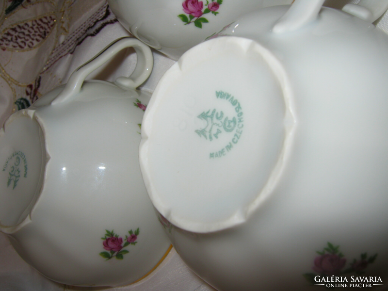 3 Antique rosy haas and czjzek teacups