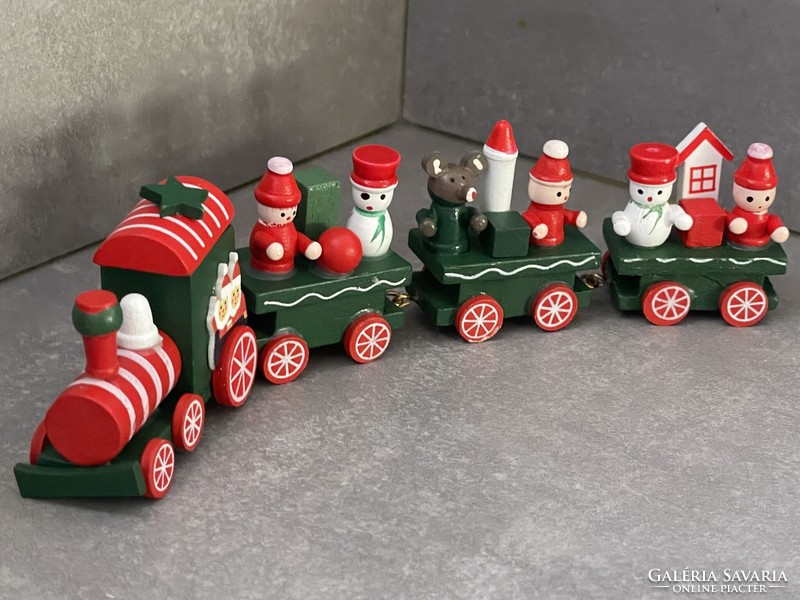 Karácsonyi fa Mikulás vonat  dekoràció