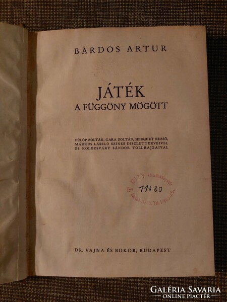 Artúr Bárdos: game behind the curtain
