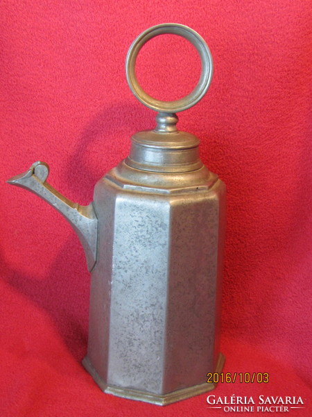 Antique pewter pouring jug