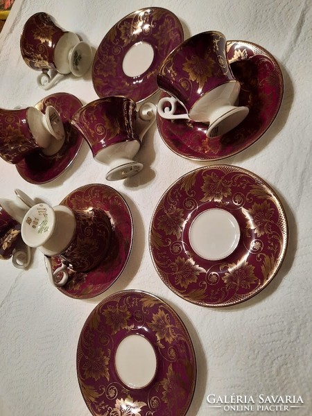 Antique german coffee set alka kunst - alboth kaiser porcelain coffee cups
