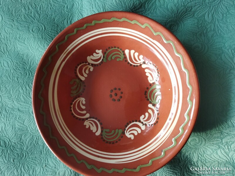 Traditional glazed plate, wall