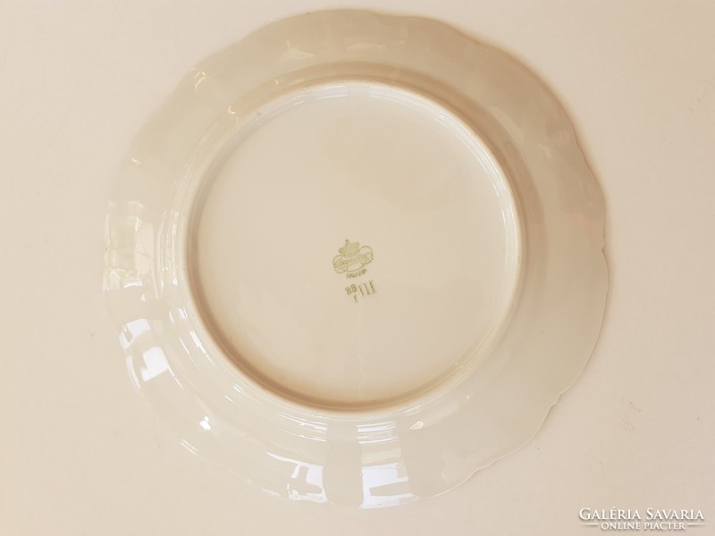 Old bavaria porcelain floral flat plate