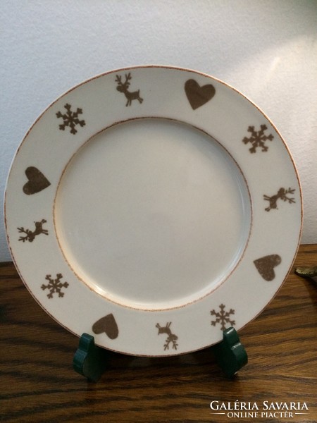 Older reindeer Christmas decorative plate, bowl