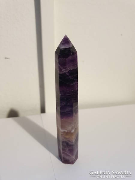 Fluorite mineral obelisk