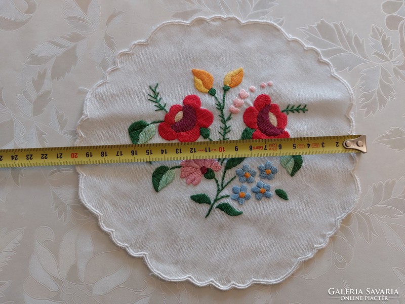 Old Kalocsa embroidered small tablecloth