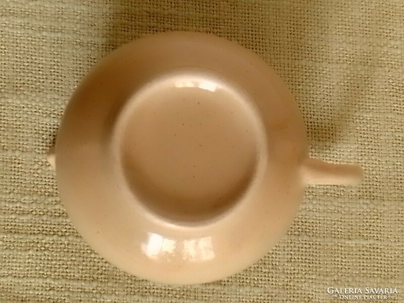 Pale Latte Sand Color Glazed Porcelain Small Spout Milk Cream Sauce Pitcher