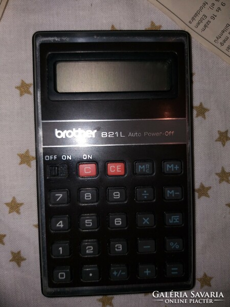 Brother 821l old, retro pocket calculator (rare, made in Japan, 1979)