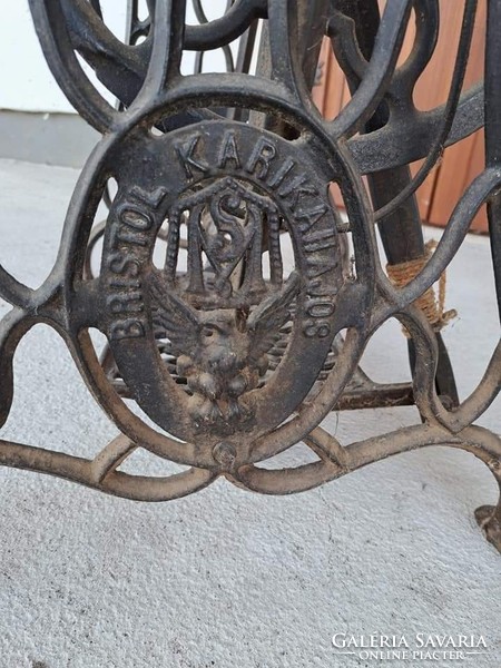 Cast iron sewing machine stand for round boat table home decor antique