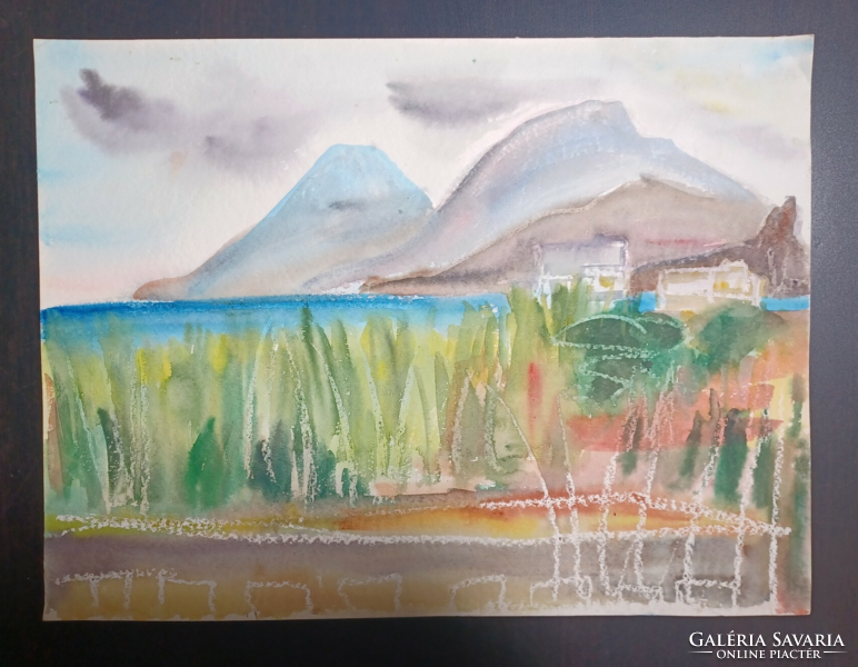 Landscape watercolor (39.5x30 cm)