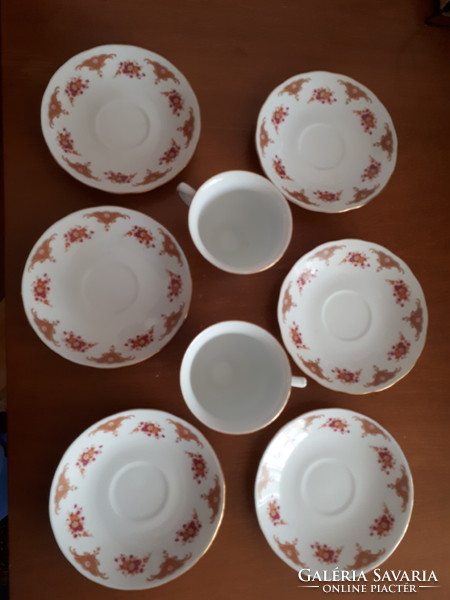 Fine porcelain tea/cappuccino set with Chinese pattern