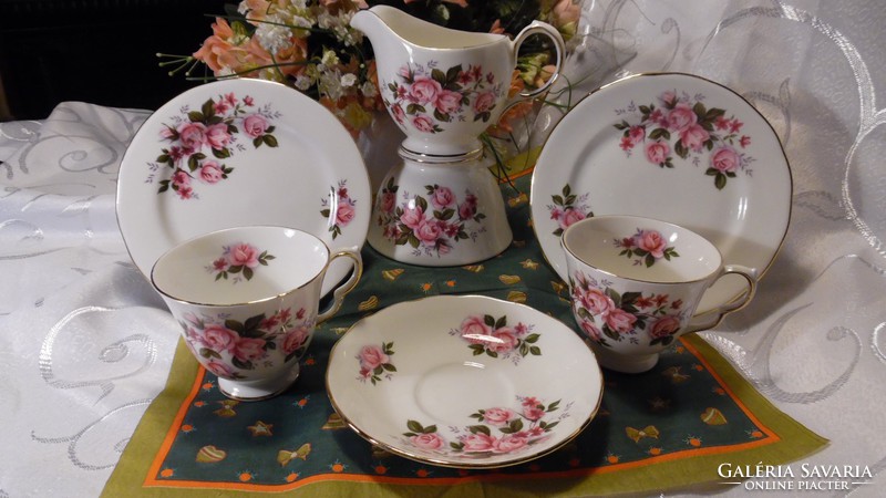 Queen Anne bone china tea set for two