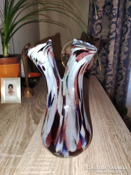 Glass vase (21 cm)