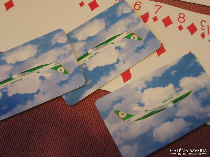Retro EVA AIR Taiwan repülőtársaság játékkártya csomag