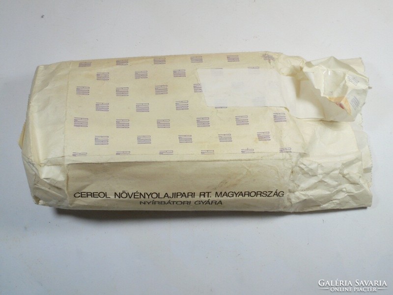 Retro old Elektra Fyora candle in paper packaging - Cereol vegetable oil industry rt Birnbátor - approx. 1980