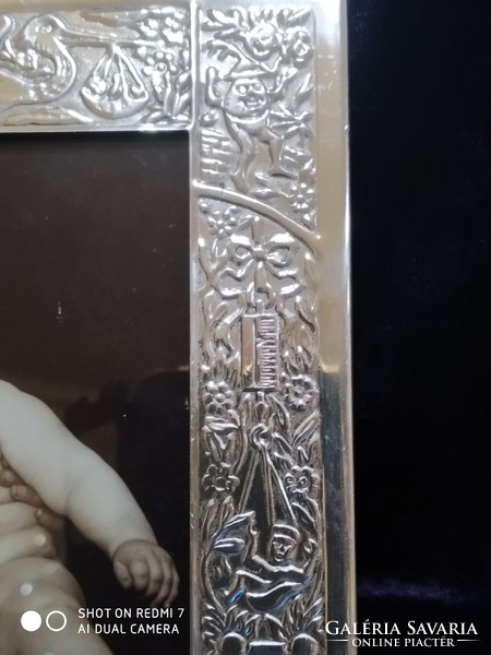 Silver (925 sterling) baptism table picture holder (USA)