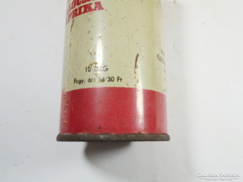 Retro régi Különleges Kalocsai paprika fém doboz pléh doboz tároló-Kalocsavidéki FűszerpaprikaIpari