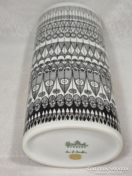 Rosenthal német porcelán váza /Stúdió váza,limitált kiadás /Hans Theo Bauman tervezése,1970-es évek