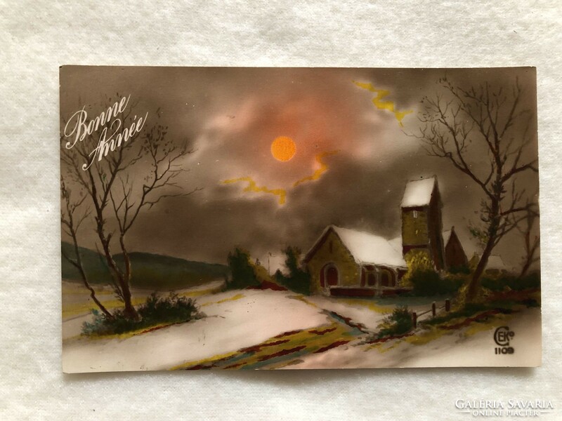 Antik Karácsonyi képeslap                                      -2.