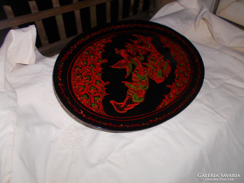 Oriental lacquer tray