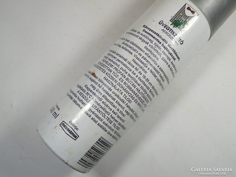 Retro Hippolit üveg tisztító aerosol spray flakon - Medikémia - 1980-as évekből