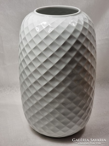 Nagy méretű  különleges mintázatú Thomas Germany jelzésű, német porcelán váza, 1950-60-as évek.