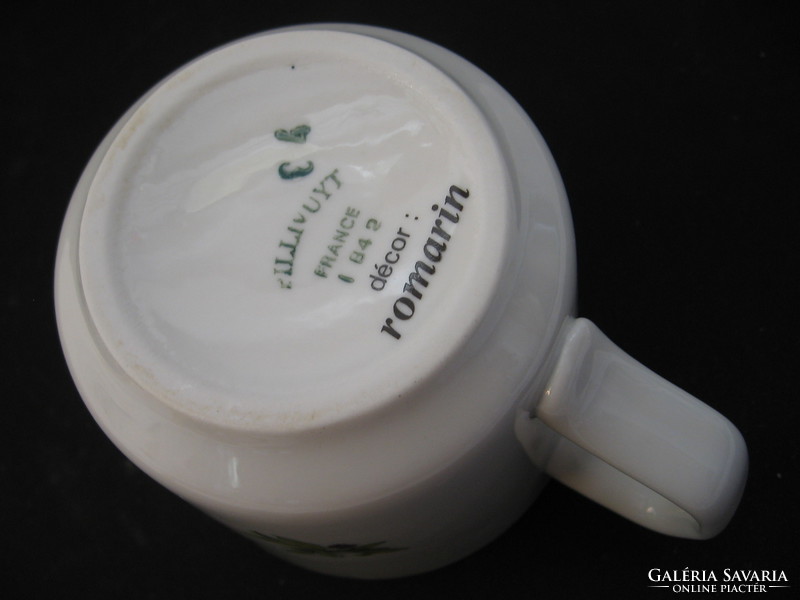 Pillivuyt herbal tea mug with romarin and rosemary