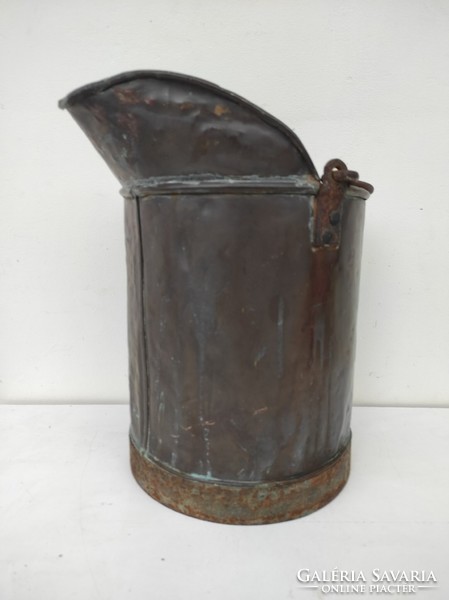 Antique kitchen tool tool tinned red copper milk measuring pot milk jug 808 6328