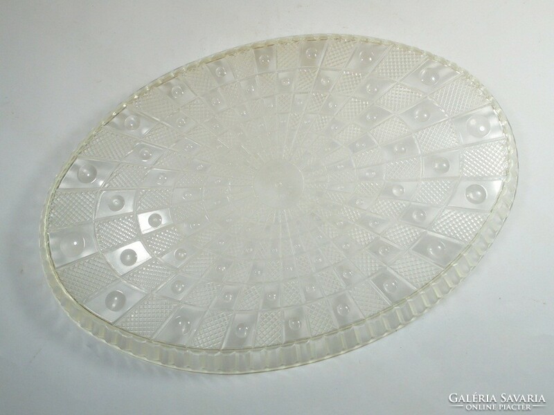Retro crystal effect plastic tray polyha GDR East German - from the 1970s-1980s