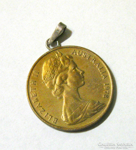 Australia - 20 cents, 1978 - ii. Queen Elizabeth - medallion