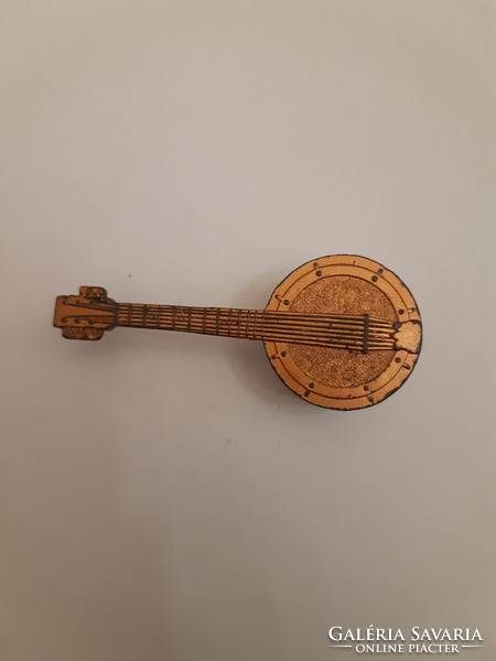 Antique German banjo-shaped pencil sharpener with pencil carver germany mark