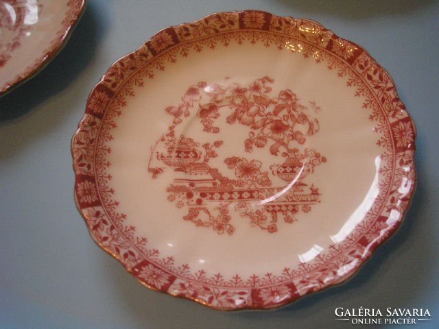 U7 Antik Maria Theresia  Bavaria kávés teás vagy süteményes tányérok arany szegéllyel  14.5 cm-es