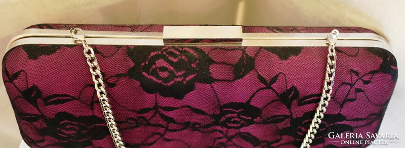 Casual bag with a beautiful design decorated with black lace