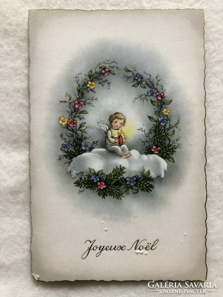 Antik, régi Karácsonyi képeslap                              -2.