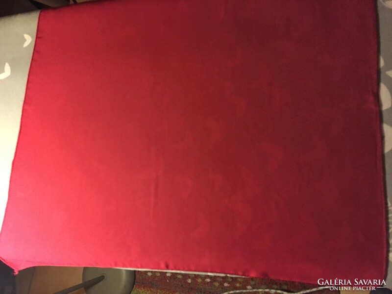 Dark red/burgundy rayon small scarf 53 x 53 cm