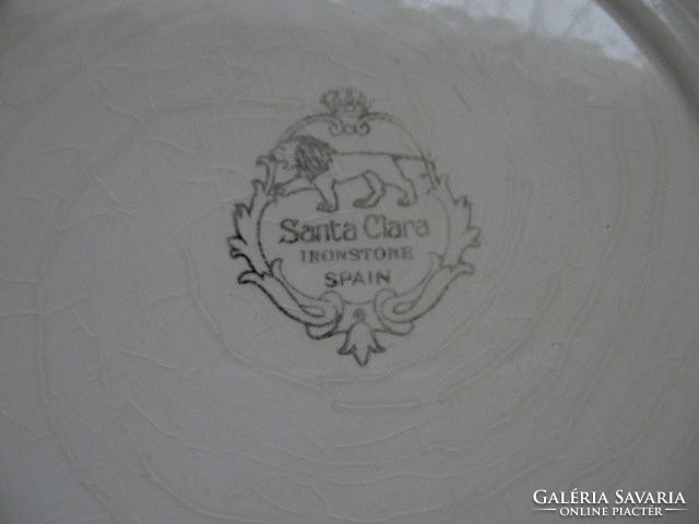 Shabby spanish santa clara plate and bowl